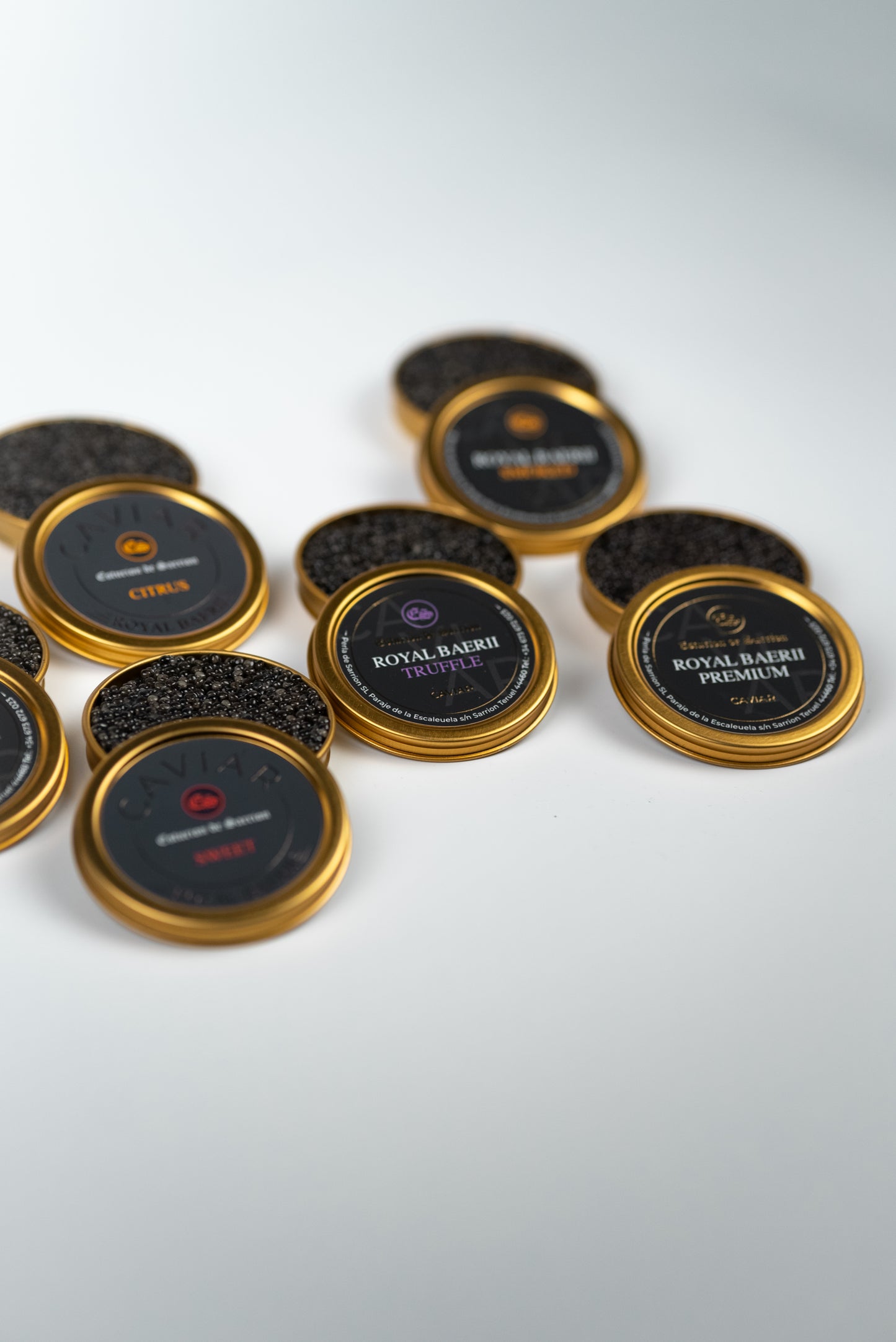 5-Flavor Caviar Tasting Set – 10g Jars