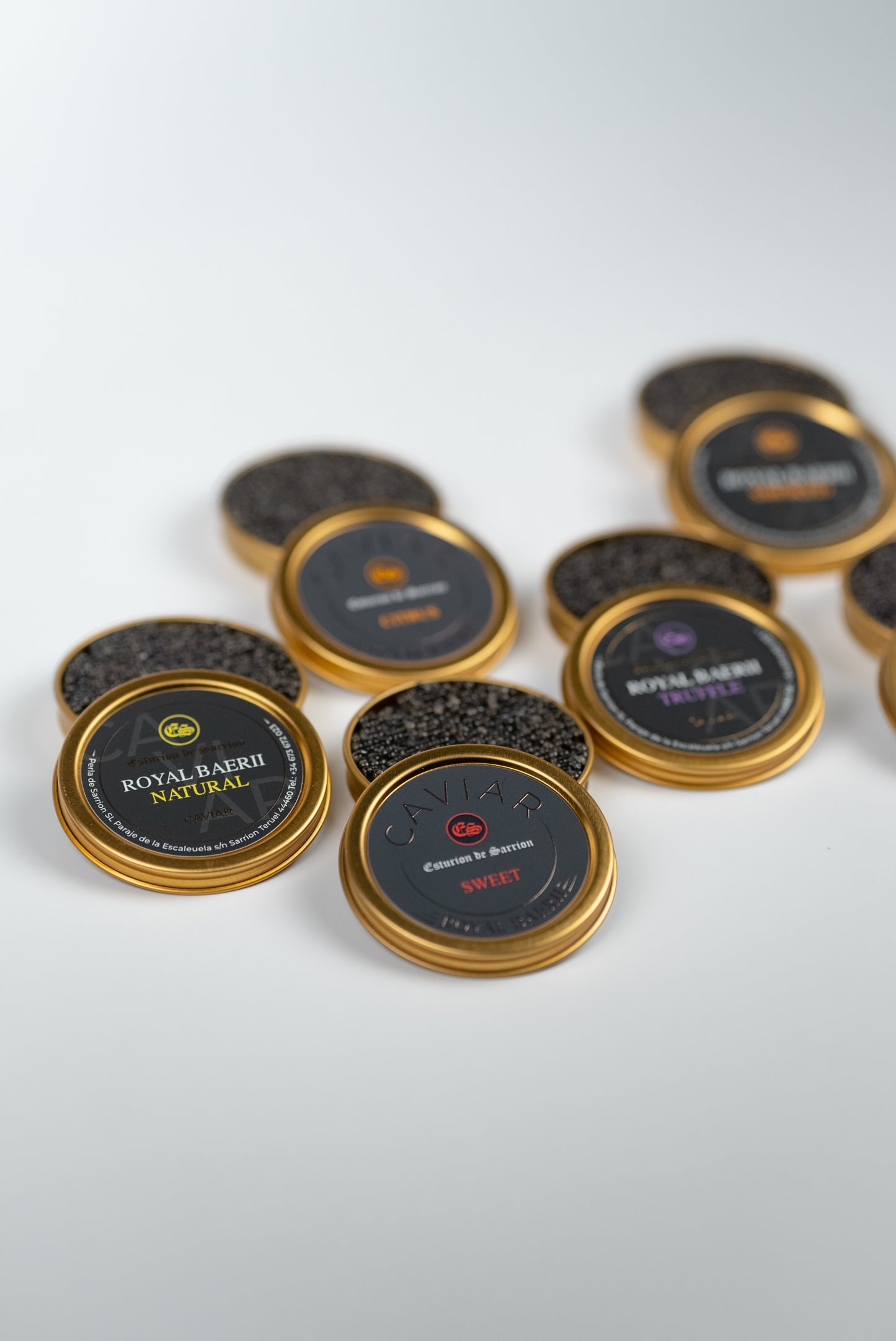 5-Flavor Caviar Tasting Set – 10g Jars