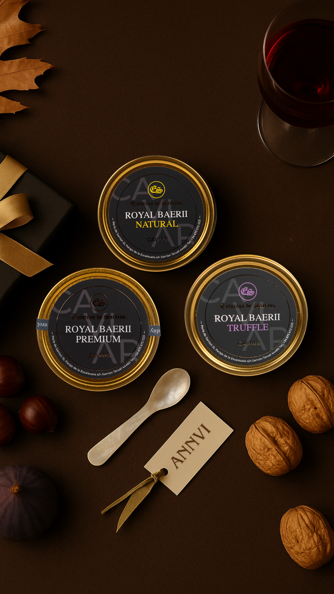 🌟 ANNVI Holiday Set – Classic Elegance (Natural, Premium, Truffle)